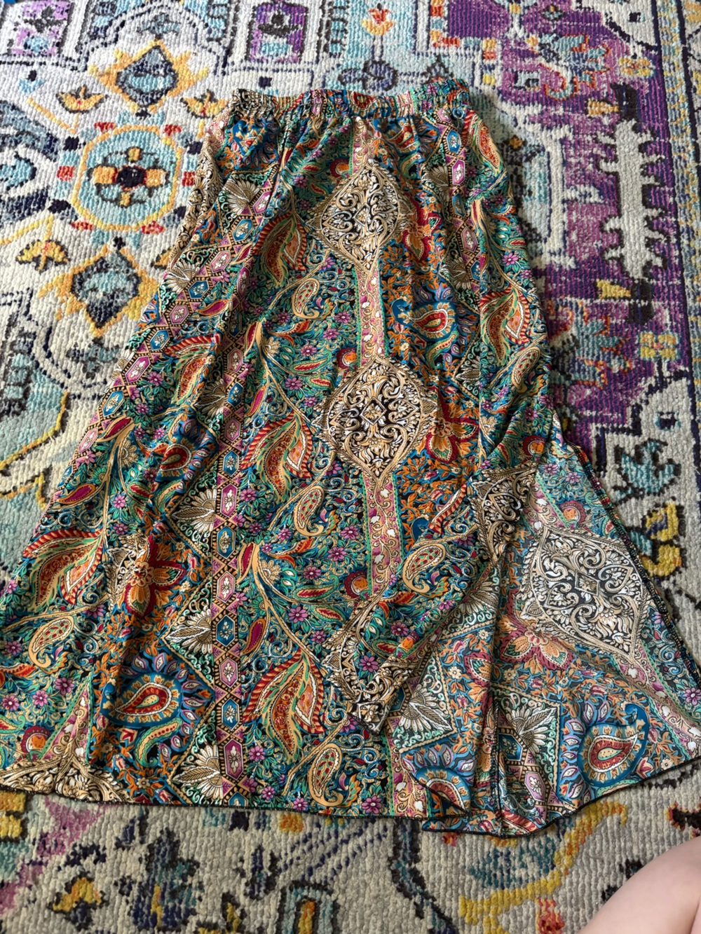 Bright Colorful Long Women’s Skirt